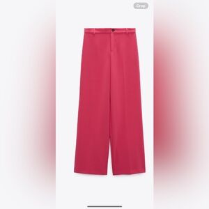 Zara pink pants, wide legged pants, high waisted